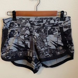 North face trail shorts!